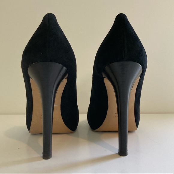 Giuseppe Zanotti Suede Peep Toe Pump - Picture 5 of 9